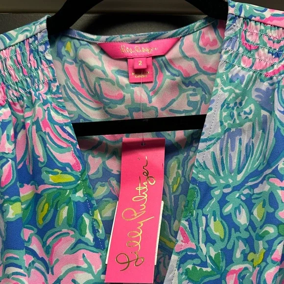 Lilly Pulitzer Long Sleeve Dress in print: In Full Bloom - Picture 3 of 5